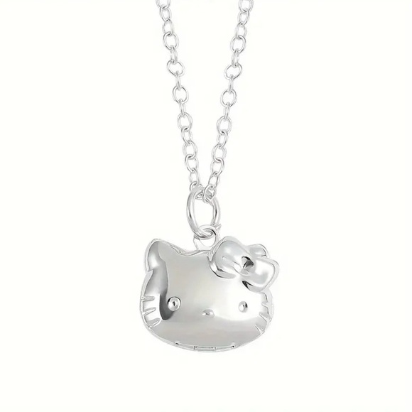 Sanrio Hello Kitty Cat Locket Pendant Necklace NIP - Picture 1 of 7